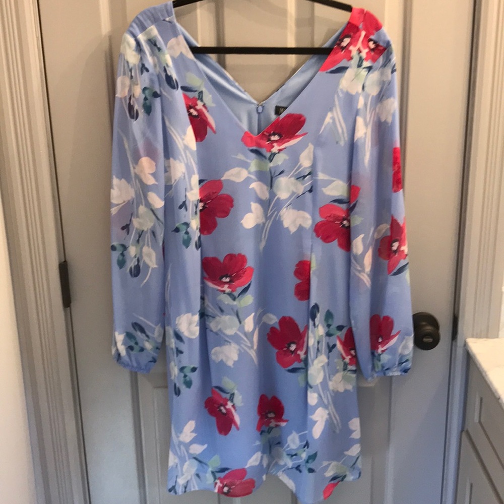 I.N.C periwinkle floral dress. Worn once.